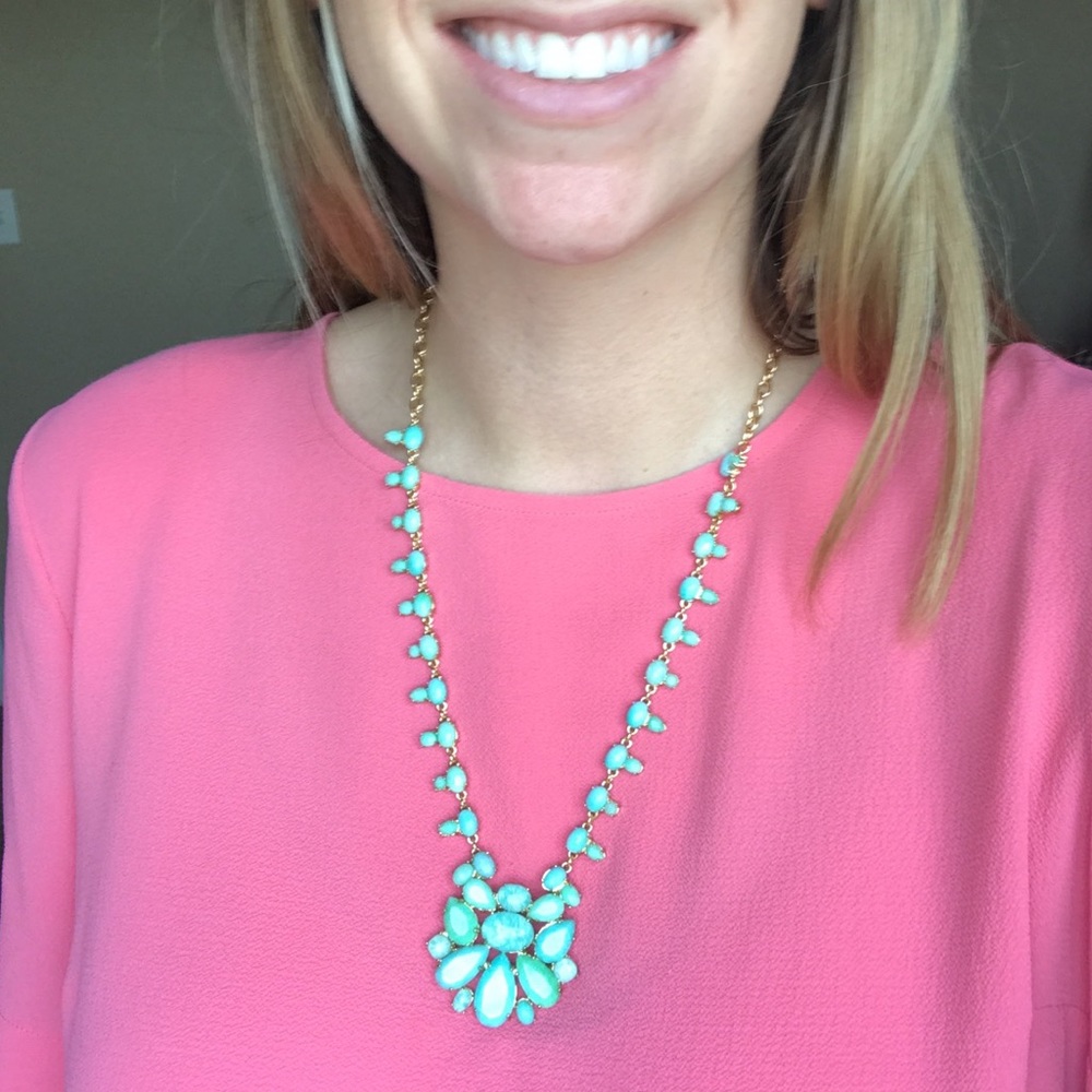 Kate Spade Turquoise Bib Statement Necklace